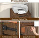 Wood Filing Cabinet, 2 Drawer File Cabinet for Home Office