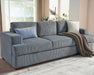 Beige Chenille Sofa with Deep Seats