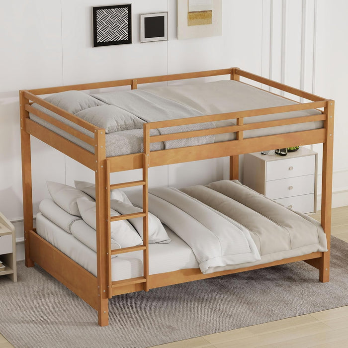 Queen Over Queen SolidWoodConstruction Bunk Bed Ladder