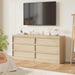 Natural Oak 3-Drawer Dresser With Generous Storage
