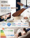 72 Inch Outdoor Ceiling Fan No Light,Solid Wood Ceiling Fans without Lights with Remote Control/Wall Control,Large 3 Blades Walnut Propeller for Patio,Porch,Living Room,Bedroom,Farmhouse