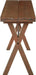 Mckayla Flip-Top Expanding Desk to Dining Table, Distressed Brown Finish