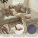 108Inch ExtraLarge L Shaped Modular Sectional Sofa