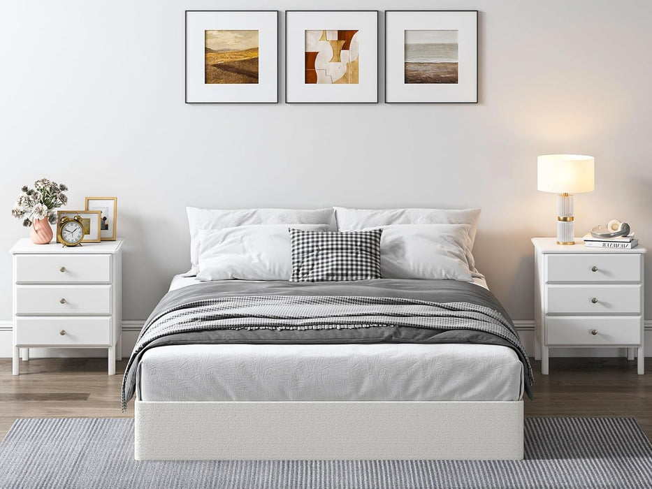 9 Inch High Profile Box Spring, Sturdy Metal Frame Mattress Foundation, Easy Assembly, Quiet & Noise-Free, Queen Size