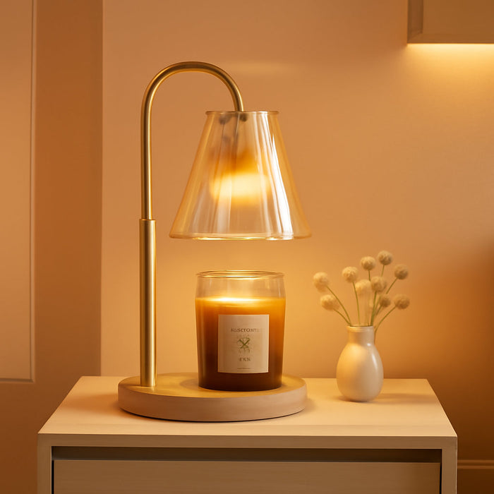 Candle Warmer Lamp with Timer Dimmer, Birthday Gifts for Women Mom Friend Sister, House Warming Gifts New Home Decor, Office Apartment Dorm Room Wax Melt Warmer for Jar Candles with 2 Bulbs