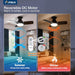 30 Inch Black Ceiling Fan EnergyEfficient RemoteControl