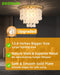 Capiz Shell Chandelier AntiqueGold Finish Flush Mount