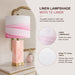 Pink Alabaster Table Lamp Set of 2 with Night Light for Bedroom