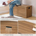 Honey Brown Engineered Wood Storage Chest ThirtyNineIn