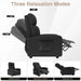 Recliner Chair for Adults, Reclining Sofa with Side Pocket, Linen Fabric Recliner Sofa with Adjustable Backrest and Footrest, Modern Home Theater Seating for Living Room, Bedroom