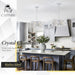 Chrome Crystal Chandelier Ceiling Mount Fixture Light