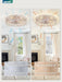 Contemporary 23 Inch White Gold Caged Ceiling Fan