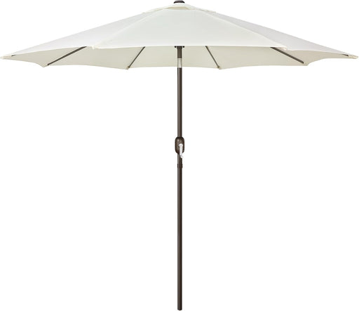 9' Outdoor Patio Umbrella, Outdoor Table Umbrella, Yard Umbrella, Market Umbrella with 8 Sturdy Ribs, Push Button Tilt and Crank