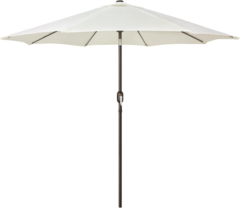 9' Outdoor Patio Umbrella, Outdoor Table Umbrella, Yard Umbrella, Market Umbrella with 8 Sturdy Ribs, Push Button Tilt and Crank