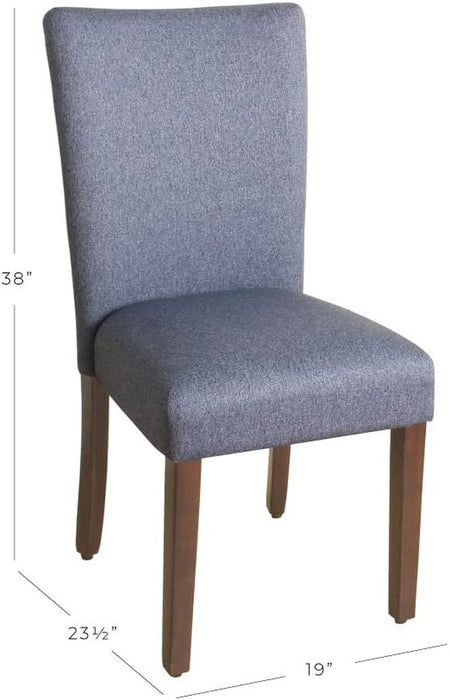 Parsons Classic Upholstered Accent Dining Chair, Single Pack, Blue