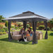 13'X13' Pop up Gazebo Canopy Tent, One Person Set up Portable Instant Folding Shelter, Outdoor Canopy Tent with Extra Shade for Backyard, Patio, Party
