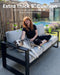 5-Piece Outdoor Aluminum Furniture Set with Coffee Table for Patio, Deck