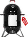 18" Vertical Charcoal Smoker Grill Bullet Water Smoker Barbeque Grill, Outdoor BBQ Smokers Portable Meat Smoker Grill for Deck Patio Backyard Balcony Parties
