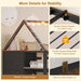 Bunk Bed Twin over Twin with Storage Drawers and Globe String Lights House Shaped Low Bunk Bed with Montessori Bookshelf Metal Bunk Beds for Kids with Ladder and Guardrail,Space Saving, Black