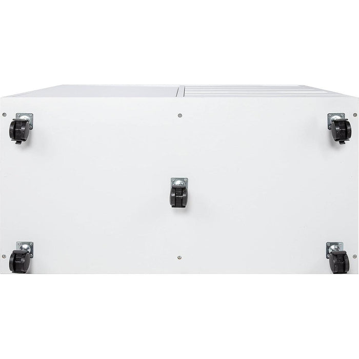 White Dresser with 5 Drawers & Wheels