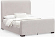 Adele Upholstered California King Platform Bed in Beige