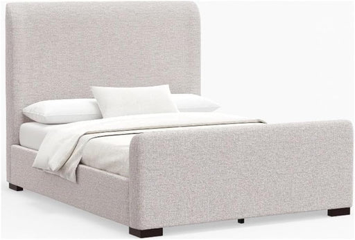 Adele Upholstered California King Platform Bed in Beige