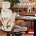 FLEXISPOT Foldex Mesh Ergonomic Office Chair, Folding, Cream 1