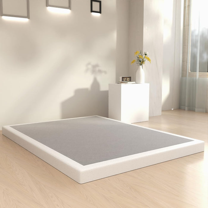 3 Inch Box Spring Queen, Low Profile Box Spring Queen Size, Metal Bed Base,Heavy Duty Mattress Foundation, Non-Slip,Easy Assembly