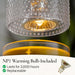 Etc. Silver Hobnail Lamp – for Top-Down Warming & Flame-Free Fragrance