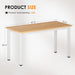 120cm TeakWood White HighGloss Finish Desk Stability