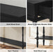 Console Table for Entryway with 2 Drawers-Minimal Assembly,Black Retro Entryway Table with Storage Cabinets and Open Shelf,Narrow Long Couch Table behind Sofa for Living Room,Foyer,Hallway