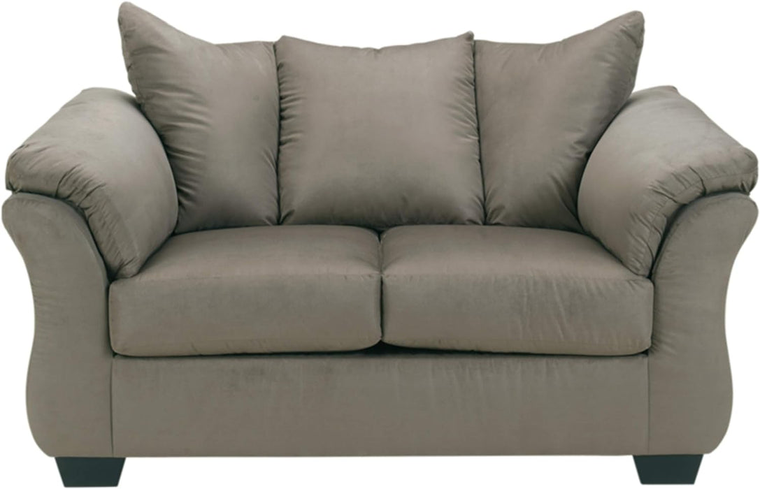 Plush Loveseat - Dark Blue