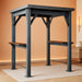 Keter Signature 8 X 6.5 FT Grill Gazebo Hardtop Durable Resin Outdoor BBQ Gazebo with Double Shelves, Permanent Grill Pavilion for Patio Lawn, Deck, Backyard, and Garden