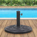 27 Lbs. Heavy-Duty Patio Umbrella Base in Black