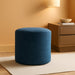 16" round Woven Heathered Fabric Upholstered Upholstered Ottoman