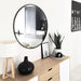 Twenty Inch Elegant Matte Black Architectural Mirror