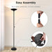 Torchiere Led Floor Lamp 70InchTall Dimmable Black
