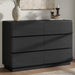 Black 6 Drawer Dresser for Bedroom, 47" W Chest of Drawers