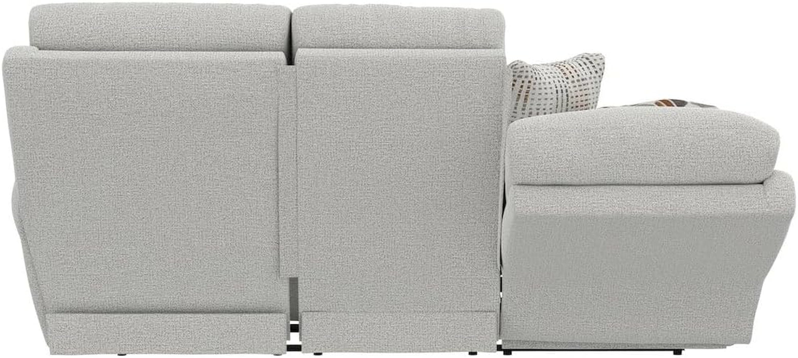 Catnapper Beige Power Reclining Sofa with Soft Fabric, Cool Gel Memory Foam, Steel Tech Frame, Pocket Coil Seating, Accent Pillows, RV Theater Comfort