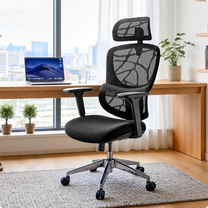 Big & Tall Ergonomic Mesh Office Chair 400 Lbs with Lumbar Support, Recline