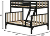 Max Lily ScandinavianModernMinimalist TwinOverFull Bunk Bed Wood