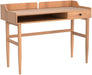 Vintage-Style Desk with Scandinavian Flair, Computer or Laptop Desk, Writing Desk with Drawer and Open Storage Cubby, Small Space Dressing Table
