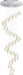 Crystal Ball Chandelier for High Ceiling Modern Glam Crystal Chandelier Lighting for Foyer Enterway Long Staircase 25 Light Silver
