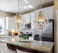 Crystal Chandeliers Pendant Light Brass Finish 13In