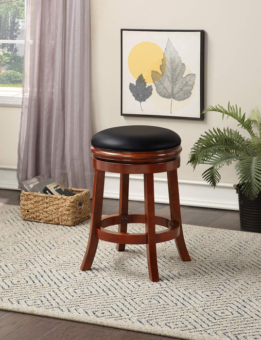 Backless Counter Height Stool, 24-Inch, Cherry