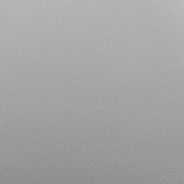 Leland Adjustable Grey Faux Leather and Black Finish Bar Stool