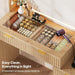 Oak Luxurious Vanity Desk With Mirror Illumination