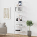 Matte White IndustrialGrade Bookshelf With Six Shelves