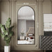 34"X76" Large Mirror Full Length,Nano Glass Oversized Floor Mirror, Arched Full Length Mirrors,Large Standing Mirror,Black Arched Mirrors