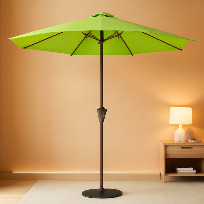 9FT Outdoor Patio Umbrella, Market Umbrella, Apple Green